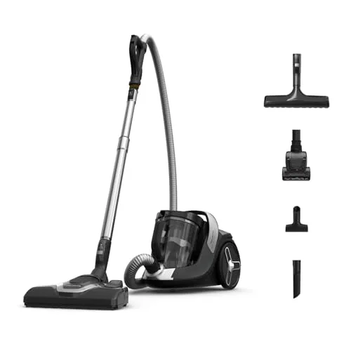 Rowenta G-Force Cyclonic Silence Animal Aspirapolvere a traino Senza Sacco, Capacità 2,5 L, Pulizia ad Alta Efficienza Energetica, Silenzioso, 5 accessori, RO7C66
