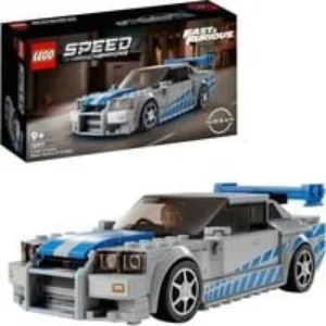 Speed Champions 76917 2 Fast 2 Furious Nissan Skyline GT-R (R34) Macchina Giocattolo da Collezione 2023, Giochi per Bambini, Giochi di costruzione