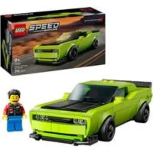 Speed Champions 77237 Sports Car Dodge Challenger SRT Hellcat, Macchina Giocattolo da Gioco e Esposizione, Regalo da 9+, Giochi di costruzione