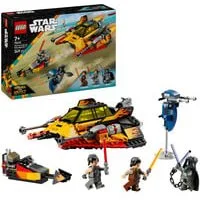 Star Wars 75414 Snowspeeder Force Burner, Astronave Giocattolo con 3 Minifigure e moto Speeder, Idea Regalo da 7+ Anni, Giochi di costruzione
