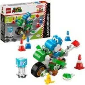 Super Mario 72031 Mario Kart : Moto Yoshi, Giocattolo Interattivo, Giochi per Bambini 7+, Regalo Nintendo da Collezione, Giochi di costruzione