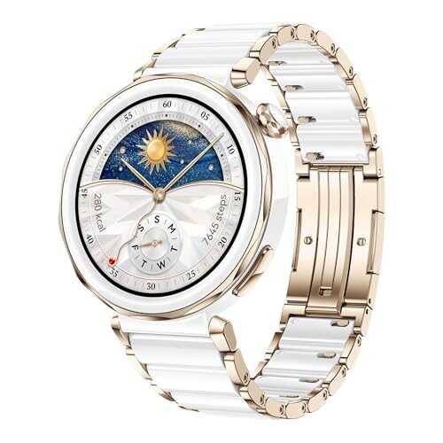 HUAWEI WATCH GT5 Pro 42mm Ceramica Bianca Smartwatch, Design Elegante, Sport di Alto Livello, Monitoraggio della Salute, 100 Modalità