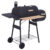 Outsunny Barbecue a Carbone con Coperchio e Affumicatore 124x53x104 cm