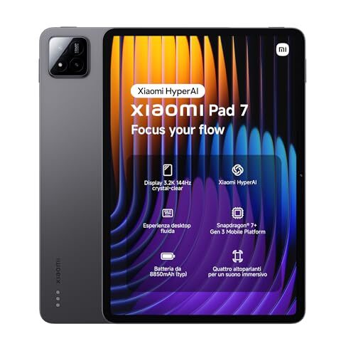 Xiaomi Pad 7 8GB RAM e 128GB Nero