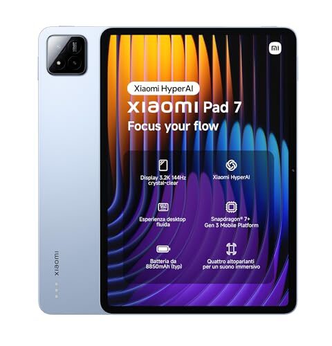 Xiaomi Pad 7 8GB RAM e 256GB Blu