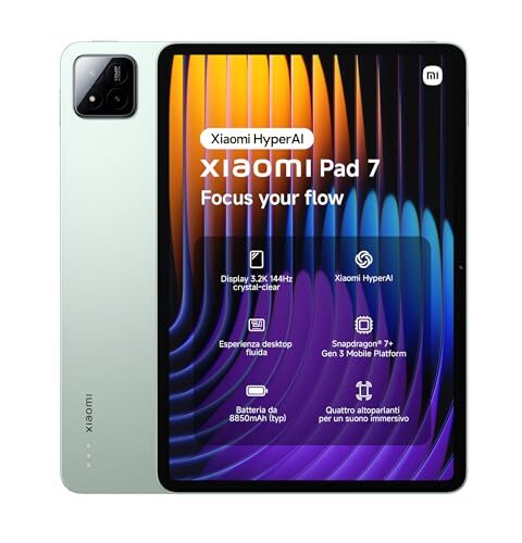 Xiaomi Pad 7 8GB RAM e 256GB Verde